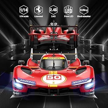 Amazon.co.jp: Rastar RC Cars 1/14フェラーリ499 Pルマン